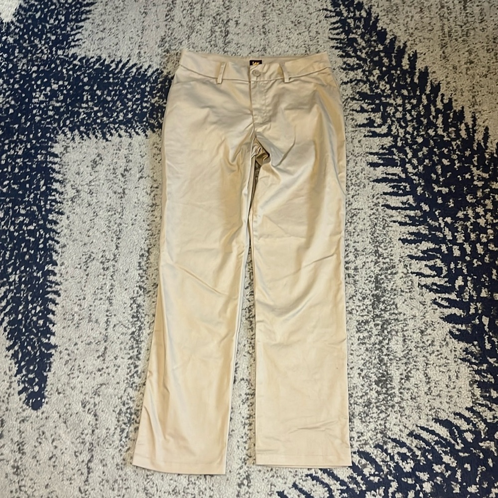 Lee khaki straight leg pants